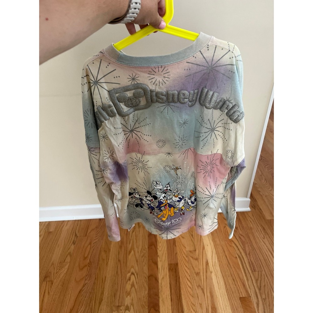 Disneyland Spirit Jersey Size kids XL Pastel Characters Mickey Mouse 100‎ Years